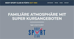 Desktop Screenshot of body-sport-club.de